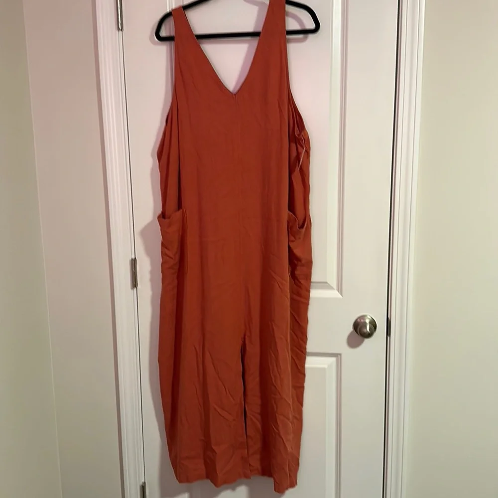 Old Navy Dress NWT 2X Orange Sleeveless - Picture 1 of 6